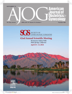 Abstracts - Society of Gynecologic Surgeons