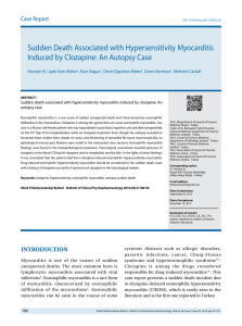 Sudden Death Associated with Hypersensitivity Myocarditis Induced