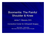 Boomeritis: The Painful Shoulder and Knee in the Mature Athlete