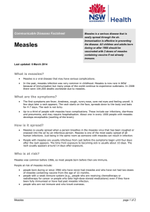 Measles - NSW Health