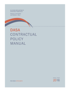 DASA CONTRACTUAL POLICY MANUAL