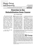 Exercise in the Rehabilitation from Cancer - C