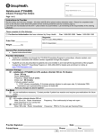 Natalizumab (TYSABRI) | Infusion Therapy Plan Orders