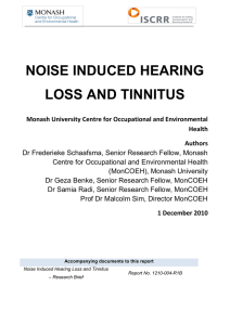 noise induced hearing loss and tinnitus