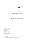 ALERTEC Guide for Prescribers
