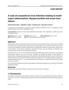 A case of coxsackie B virus infection leading to multi