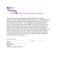 Allergy Treatment Release and Waiver