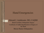 Hand Emergencies - St. Mary Medical Center
