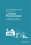 Section H for Hospital Pharmaceuticals