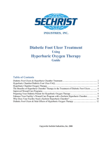 Diabetic Foot Ulcer Treatment Hyperbaric Oxygen Therapy