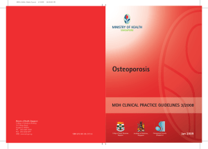 Osteoporosis (being reviewed)