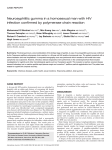 Neurosyphilitic gumma in a homosexual man with HIV