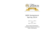 NSM Symposium Spring 2014
