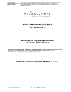 head imaging guidelines