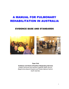 a manual for pulmonary rehabilitation in australia