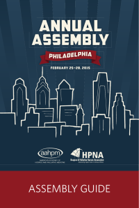 assembly guide - American Academy of Hospice and Palliative