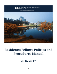 Residents/Fellows Policies and Procedures Manual