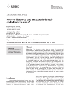 How to diagnose and treat periodontal- endodontic lesions?