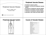 Peripheral Vascular Disease Peripheral Vascular Disease