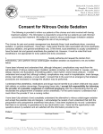 Consent for Nitrous Oxide Sedation