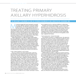 treating primary axillary hyperhidrosis