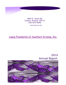 2014 Annual Report - Lupus Foundation of Southern Arizona