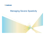 Management of Severe Spasticity