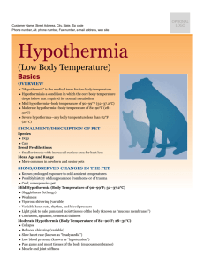 Hypothermia