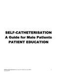Self-catheterisation (Male)