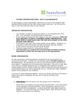 PATIENT INFORMATION SHEET FOR CT COLONOGRAPHY CT