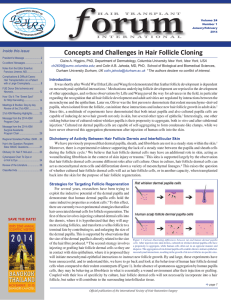 Concepts and Challenges in Hair Follicle Cloning