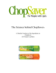THE SCIENCE BEHIND CHOPSAVER FINAL