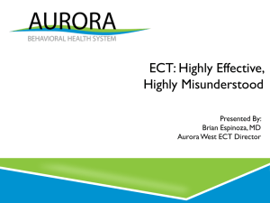 ECT: Highly Effective, Highly Misunderstood