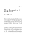 Motor Dysfunctions of the Stomach