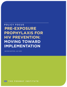 pre-exposure prophylaxis for hiv prevention