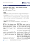 Essential palatal myoclonus following dental surgery: a case report