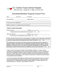 Consent Form - Central Texas Animal Hospital