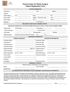 Zannis Center New Patient Packet updated 7-22-14