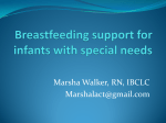 Breastfeeding support for infants with special needs