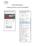 DocSite Clinical Registry Sample Screen Shots as Used in the