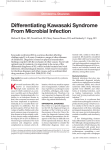 Differentiating Kawasaki Syndrome From Microbial Infection