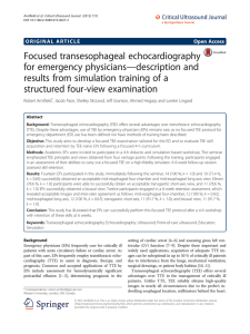 Focused transesophageal echocardiography for emergency