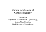 Clinical Application of Cardiotocography