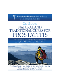 Natural and Traditional Cures for Prostatitis