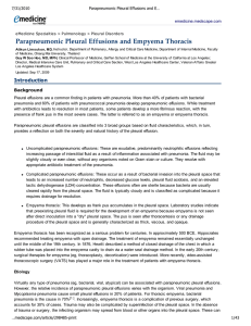 Parapneumonic Pleural Effusions and Empyema Thoracis: [Print