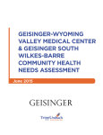 2015 Geisinger Wyoming Valley Medical Center Community Health