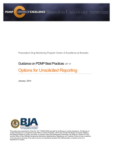 Options for Unsolicited Reporting