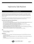 Nephrostomy Tube Placement - Southlake Regional Health Centre