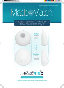 Guide to the Natrelle® 410 Two-Stage Breast Reconstruction System