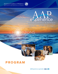 program - American Academy of Pediatrics National Conference